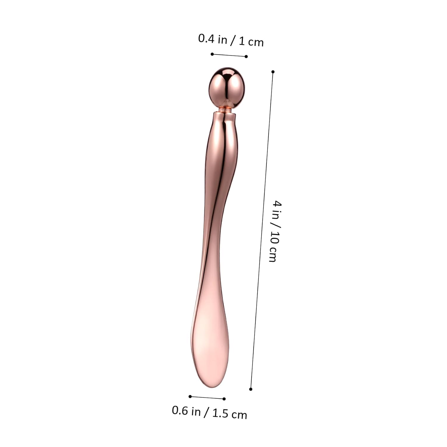 Didiseaon 6 Pcs Rose Gold Eye Cream Applicator with Metal Massage Roller and Flat Tip Face Cream Spatulas for Precise Skincare Application Travel Friendly Beauty Tools for Women
