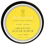 Deep Steep Argan Oil Sugar Scrub Mango Papaya, 8 Ounce