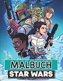  StárWars Malbuch: 100+ Schöne Ausmalbilder Für alle Fans. StárWars Malbuch Für Kinder, Erwachsene