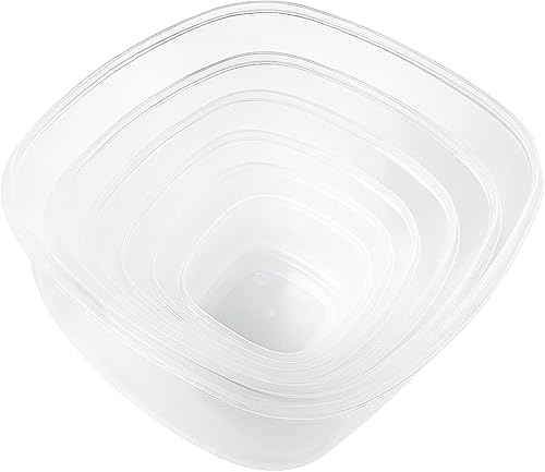 Miniatura 9 de ARSUK 7 recipientes de almacenamiento de alimentos con tapas herméticas, juegos de cajas de almuerzo de plástico reutilizables, almacenamiento de