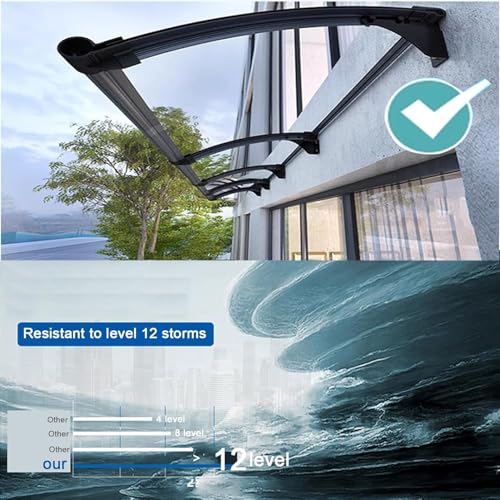 Auvent de porte d'extérieur imperméable pour abriter l'entrée