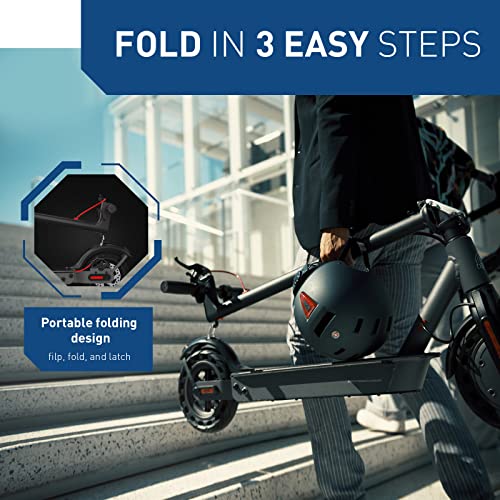 Hiboy S2 Electric Scooter - 8.5" Solid Tires - Up To 17 Miles Long-Range & 19 Mph Portable Folding Commuting Scooter For Adults With Double Braking System And App (S2) #TOP4