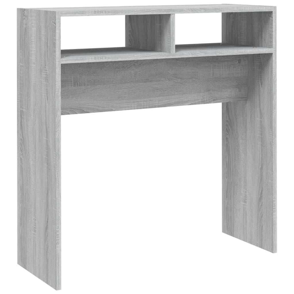 Stolik konsolowy Sonoma szary, 78 x 30 x 80 cm, materiał drewnopochodny, akcesoria do mieszkania, szary, stolik pomocniczy do przedpokoju i salonu