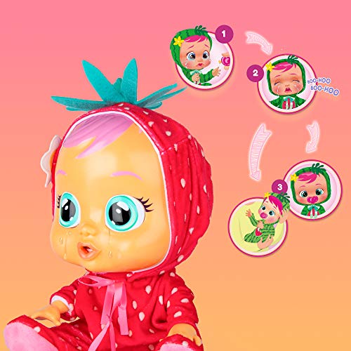 Cry Babies Tutti Frutti Ella The Strawberry Scented Baby Doll,Single,Multi-Coloured #TOP2