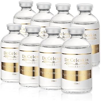 Placenta Extract Solution 2.0 fl oz 60 ml x 8 Bottles Japan High Purity Snowden Ingredients 100%