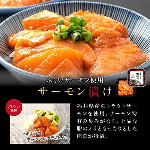 海鮮丼 海鮮漬け サーモン 5パック (約10食分) 海鮮丼セット 海鮮丼の具 国産 海鮮漬けの素 人気 【ぐれ】 海鮮漬け丼 ギフ
