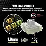 Corsair K60 RGB PRO LOW PROFILE Mechanical Gaming Keyboard (CHERRY MX Low Profile SPEED Keyswitches: Linear and Rapid, Slim Durable Aluminum Frame, Customisable Per-Key RGB Backlighting) Black - Image 4