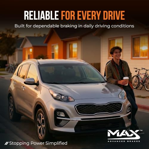 Image of MAX Advanced Brakes - Brake Kit For 2016-2021 Hyundai Tucson (Electric Parking Brake), 2020-2022 Kia Sportage (2.4 L4 Engine, Electric Parking Brake)| Carbon Ceramic Brake and Rotor Kit Front and Rear