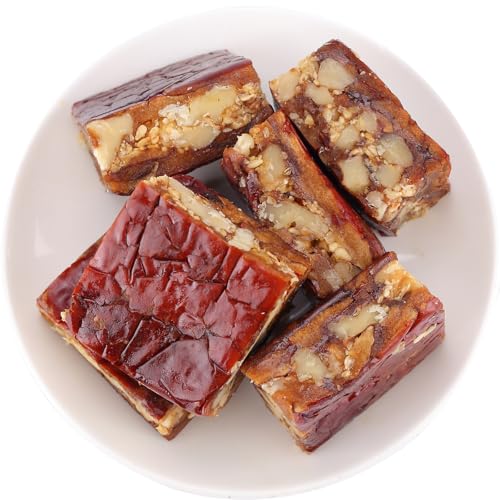 Walnut & Dates Candy(16oz/453g) Medjool Dates with chopped walnuts,Individually Wrapped,Nutritious