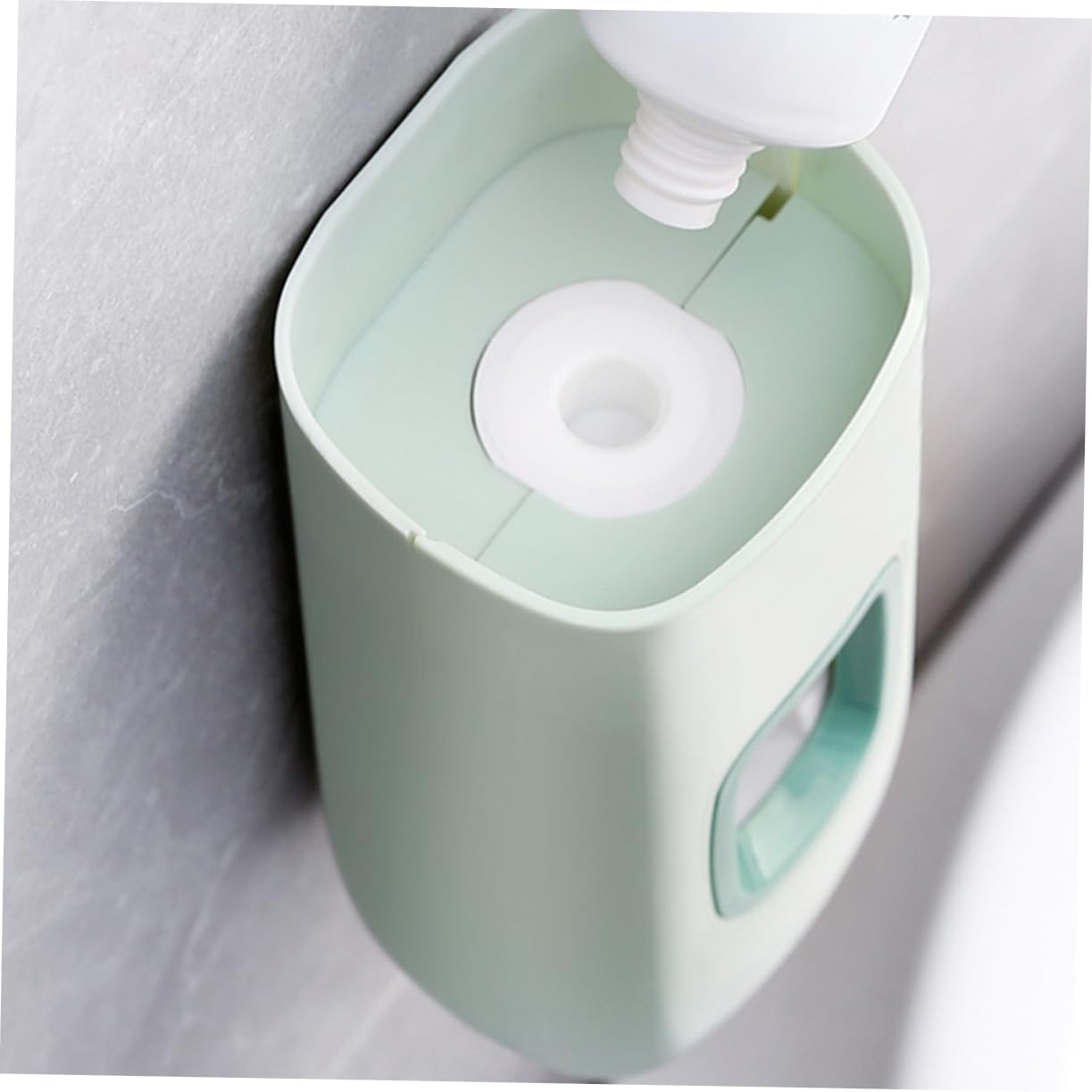 NOLITOY Rolling White Toothpaste Squeezer Wall Mounted Toothpaste Dispenser Pp Material Perfect for Boys and Girls