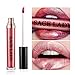 Matte Metallic Liquid Lipstick Long Lasting Waterproof Lip Gloss, No Caking, Kiss-proof , Berry