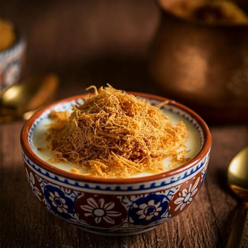 Knuspriger, gerösteter Kadayif 2x200g - Engelshaar (Teigfäden) von Ben’s Garden - Ideal für Dubai Style Schokolade,als Topping von Müsli & Joghurt -Ohne Zusatzstoffe -Ohne Transfette -100% natürlich