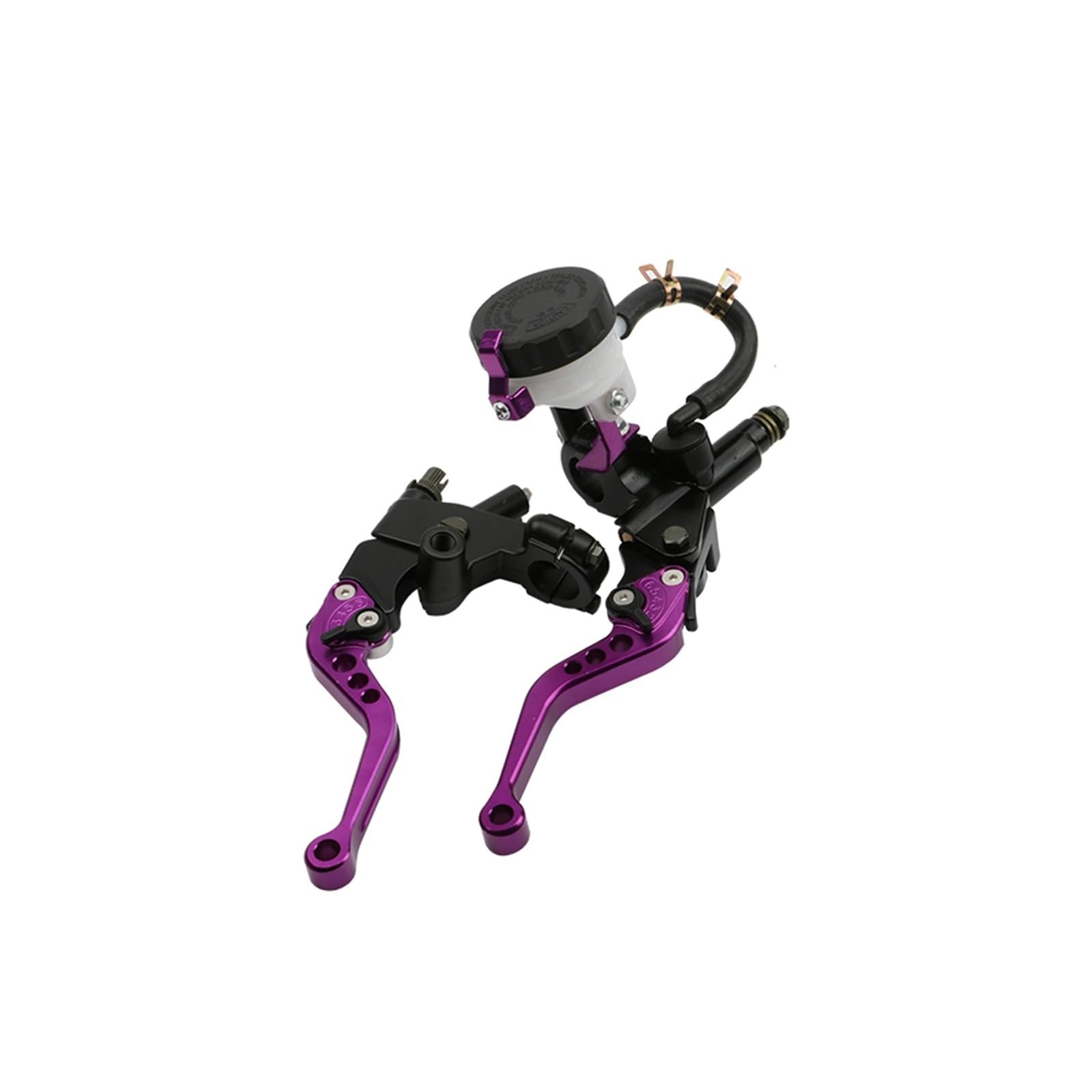 Hxjthbvcf Purple Motorcyle Universal 7/8" 22Mm Cnc Aluminum Motorcycle Adjustable Clutch Brake Pump Lever Hydraulic Master Cylinder For 250Cc-500(Purple)