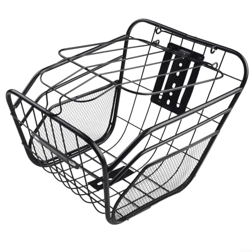 Cesta de almacenamiento para bicicletas con diseño resistente, perfecta para transportar libros y otros elementos esenciales de forma segura (cesta)