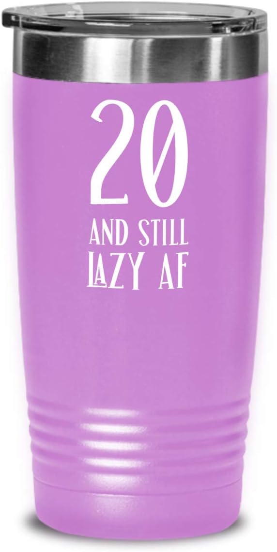 20th Birthday Gifts For Women Novelty Tumbler for Twenty Year Old Son Gag Gifts For Men Twentieth Birthday Coffee Mug Tea Cup Gift For Him and Her