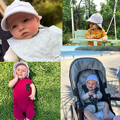 Baby Sun Hat Upf 50+ Uv Ray Sun Protection Infant Summer Swim Hat With Neck Flap Toddler Hats For Boys Girls Navy #TOP5