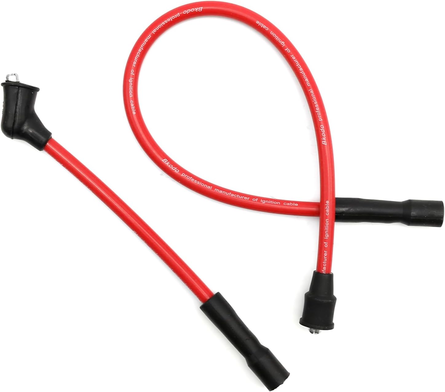 Ton's Performance Red 8mm Spark Plug Wire Set For 2007-2017 Harley Sportster (883, 1200)