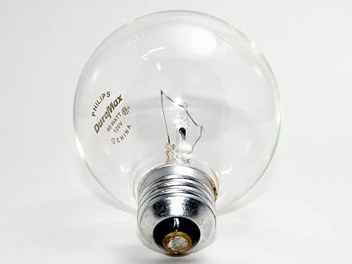 Miniatura 4 de PHILIPS Bombilla de globo transparente de larga vida G25 de 40 W, 120 V, base E26