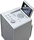 Pure Evoke Spot kompaktes Musiksystem (DAB+/UKW Radio, Internetradio, Podcasts, Spotify Connect, Bluetooth, klappbares Farbdisplay) Cotton Weiß
