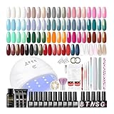 COSCELIA Kit Semipermanente Unghie Professionale,Kit 20 Colori Smalti Semipermanenti per U...