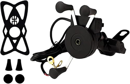 Miniatura 5 de Motorcycle Phone Mount 360 Swivels Electric Vehicle Bicycles Phone Bracket Accessories Easy Installation Accessories