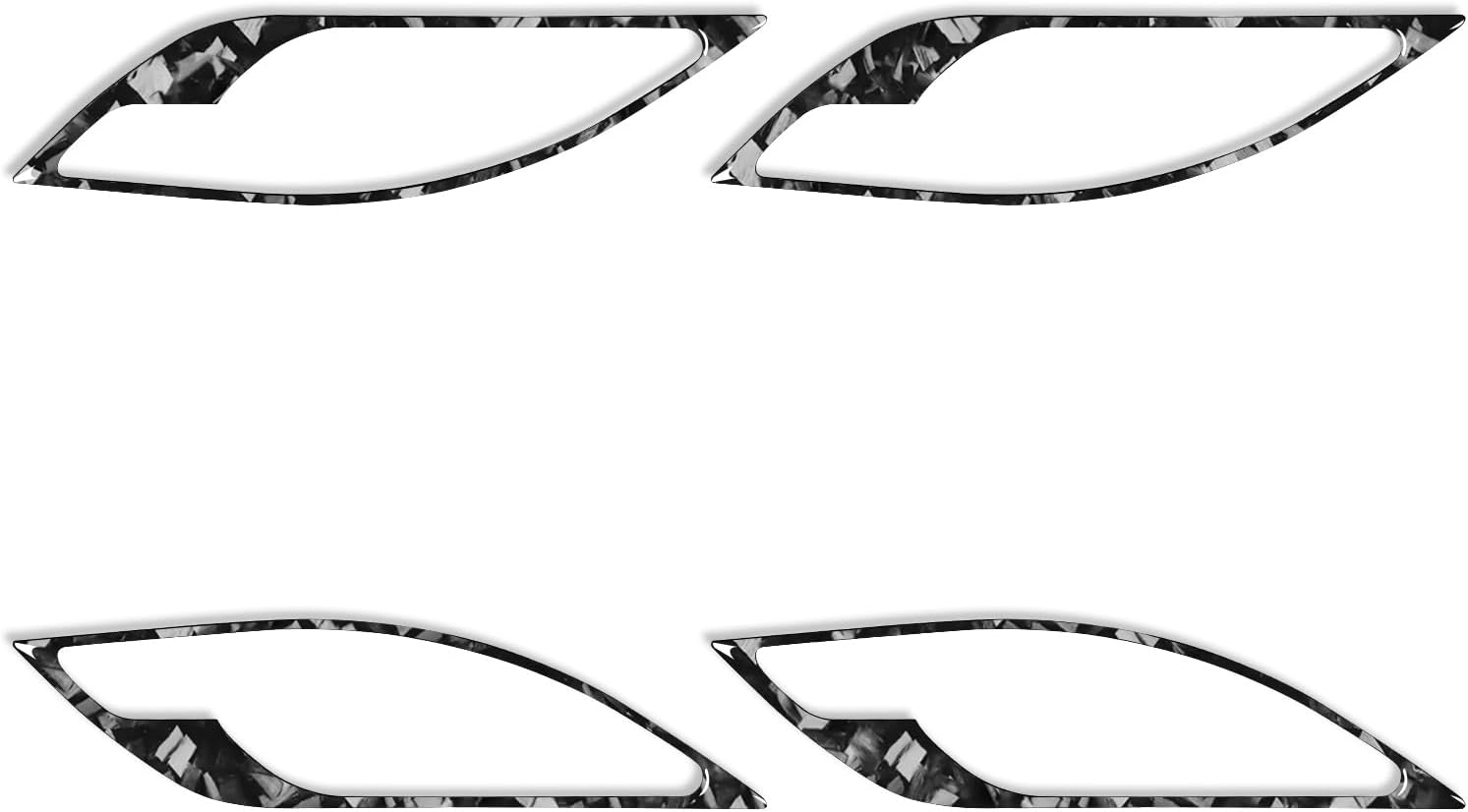 Real Black Forged Carbon Fiber Car Center Console Instrument Panel Trim Soft Full Sticker Set Auto Interior Accessories Decoration Compatible with BMW X1 E84 2013 2014 2015