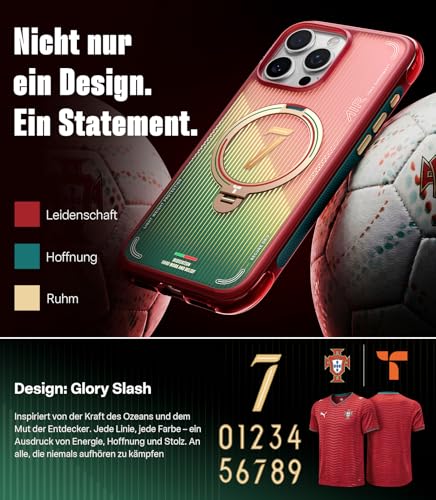 TORRAS Q3 Air x Portuguese Football Federation (FPF) Limitierte Auflage für iPhone 16 Pro hülle mit echtem Airbags Doppelter Schutz & 360°… – Ansicht 6