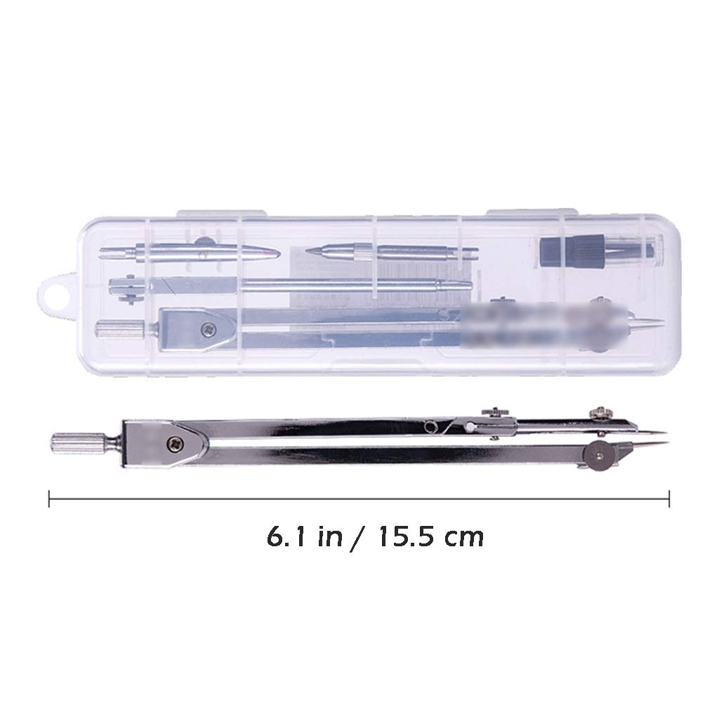 Compás De Dibujo Profesional, Compás De Resorte con Bloqueo para Herramientas De Dibujo Geométrico, Kits De Dibujo para Ingenieros, Estudiantes, Herramientas De Medición, A (C)