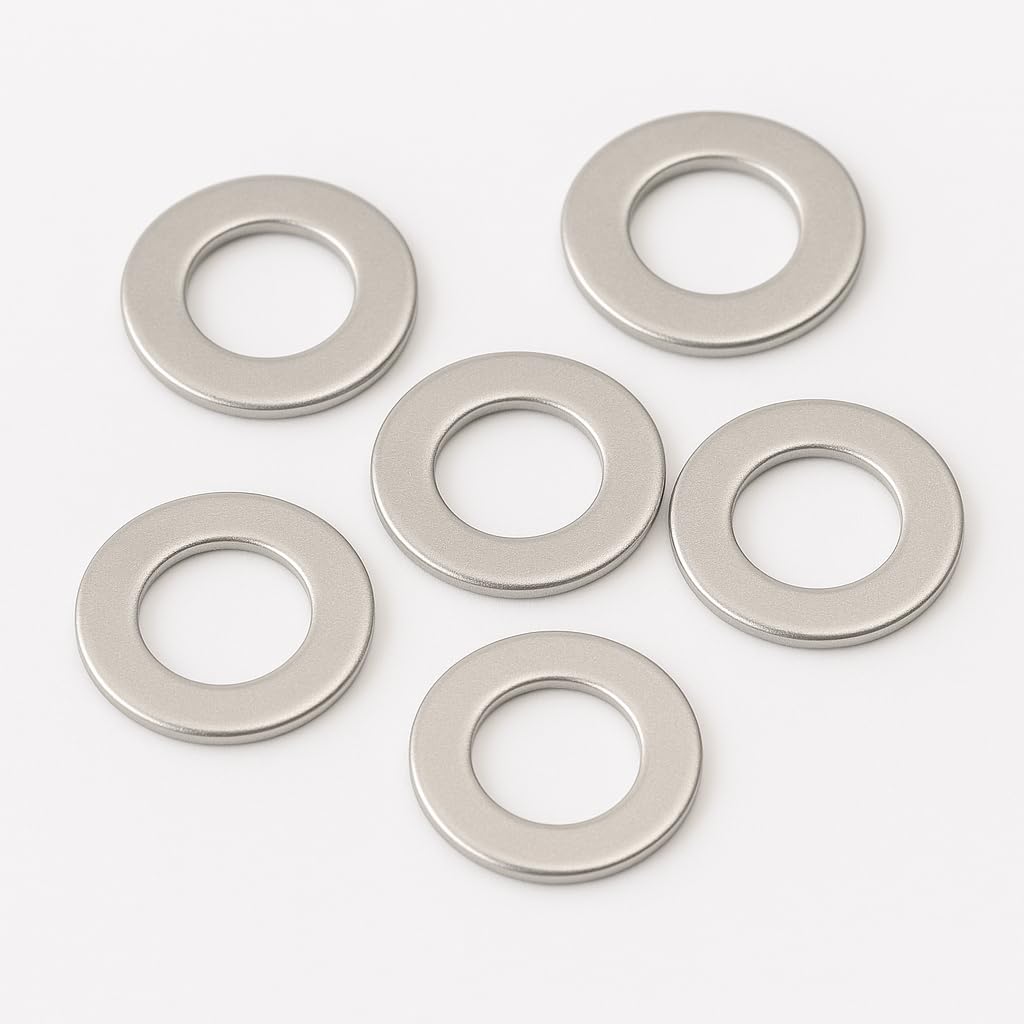 M4 Washers for Screws - M4 x 9 x 0.8mm (100 Pack) Metal Flat Penny Washers for Bolts - A2 Stainless Steel Plain Round (100pc)