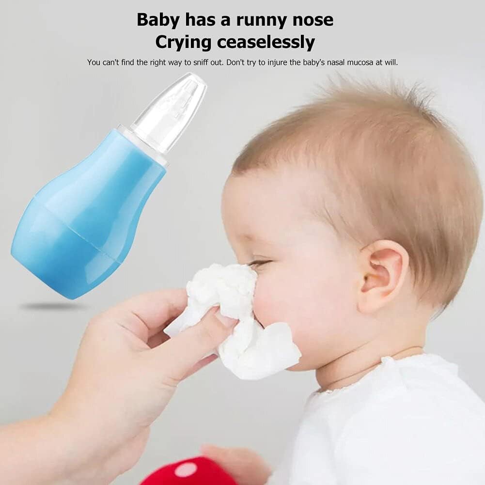 XIIAA Baby Combo Set of-9 Items [Steel Bottle,Bottle Cover,Silicone Spoon,Silicone Food Feeder,Fruit Feeder,Finger Toothbrush,TEETHER,NOSAL and BIB] (Blue) - Image 7 thumbnail