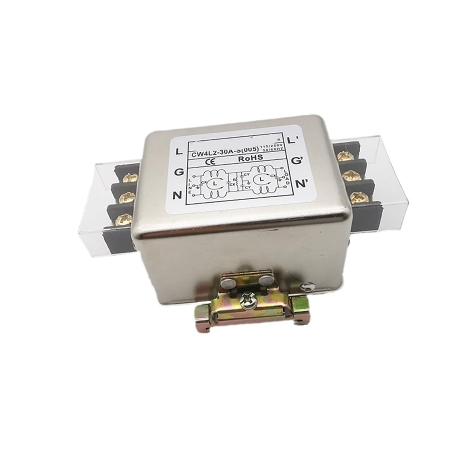 Filtro de potencia tipo riel CW4L2-20A bloque de terminales monofásico