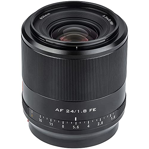 Image of VILTROX 24mm F1.8 f /1.8 FE Full-Frame Autofocus Lens Compatible with Sony E-Mount Camera A5100 A6600 A6500 A6400 A6300 A6000 a7R4 A7III A7S2 A7III A7RII A7II A7S A7R A7 A7RIV A7RIII A7SIII