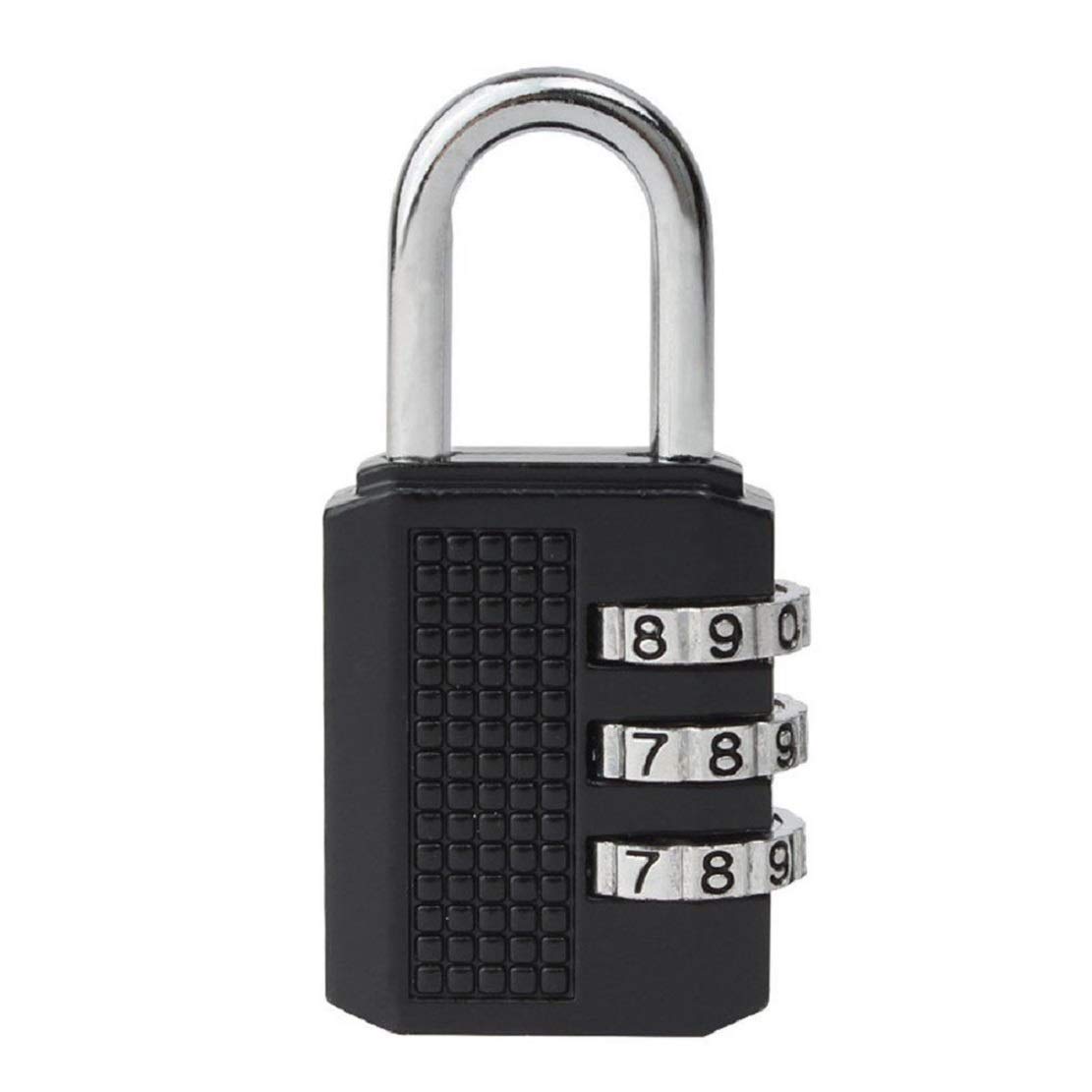 VENEKETYVENEKETY Portable Luggage Lock 3 Digit Code Number Padlock Sliding Combination Travel Number Lock for Suitcase, Bag-Baggages, Locker. Cabinets. Briefcase/Luggage Locks (Silver_LuggageLocks_1)