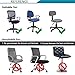 Melaluxe Computer Office Chair Covers, Protective & Stretchable Universal Chair Cover, Stretch Rotating Chair Slipcover (Black)