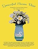  Graceful Swan Vase: Plastic Canvas Pattern (English Edition)