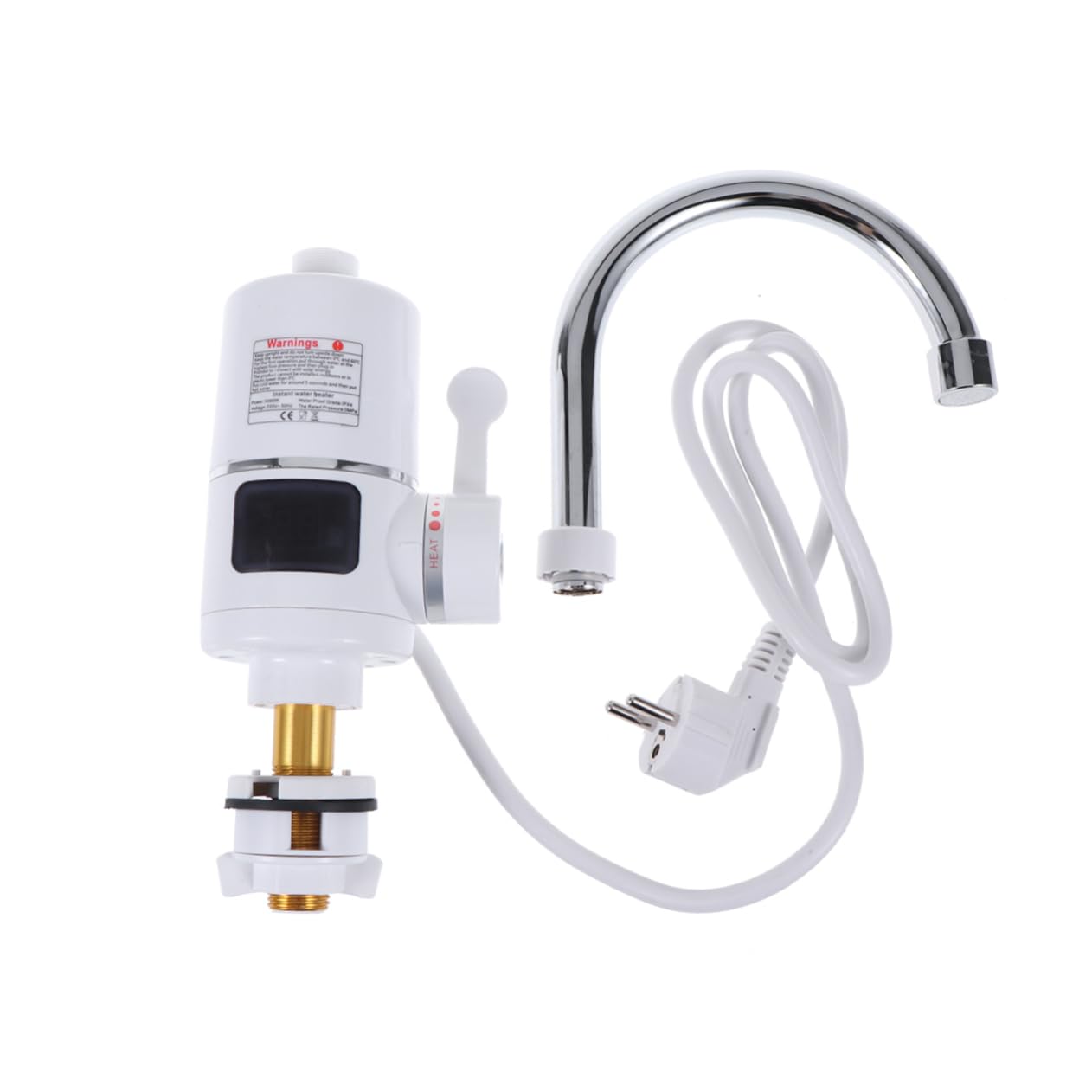 Rubinetto Acqua Calda Istantaneo 220v 3000w con Display LED