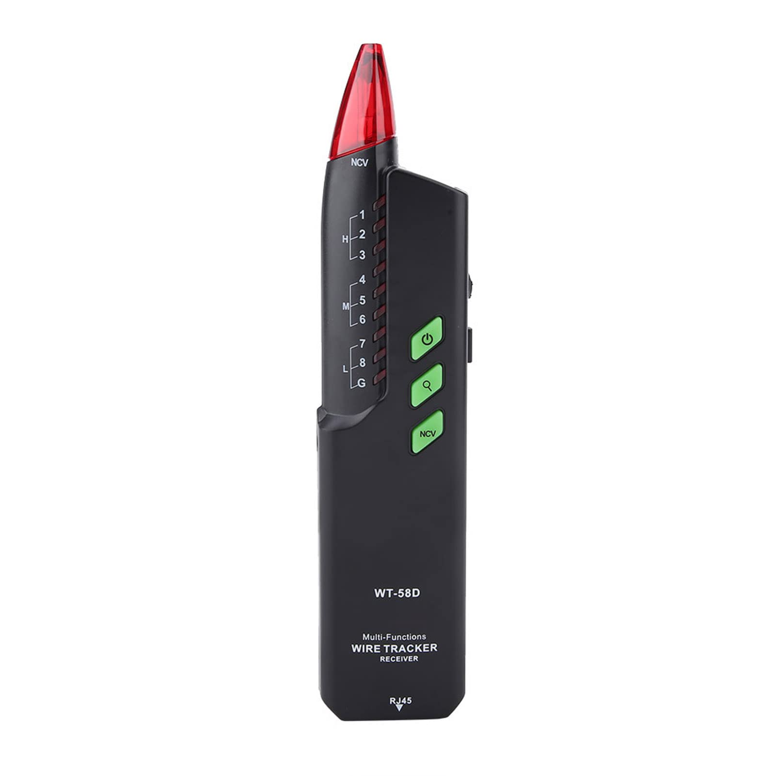 Wire Tracker, WT-58D Netzwerkkabeltester, Tragbare Multifunktions-Haltepunkttester RJ11 RJ45 Telefonkabel-, Netzwerk- und Kabeltester