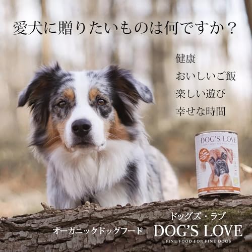 Dog's Love Hundefutter Nassfutter Bio Pute mit Amaranth, Kürbis & Petersilie (1 x 400g)