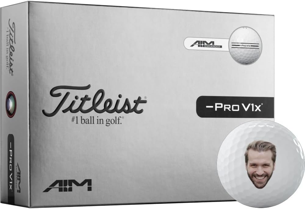 Titleist Pro V1x Left Dash Enhanced Alignment Photo Golf Balls - 2026 Model