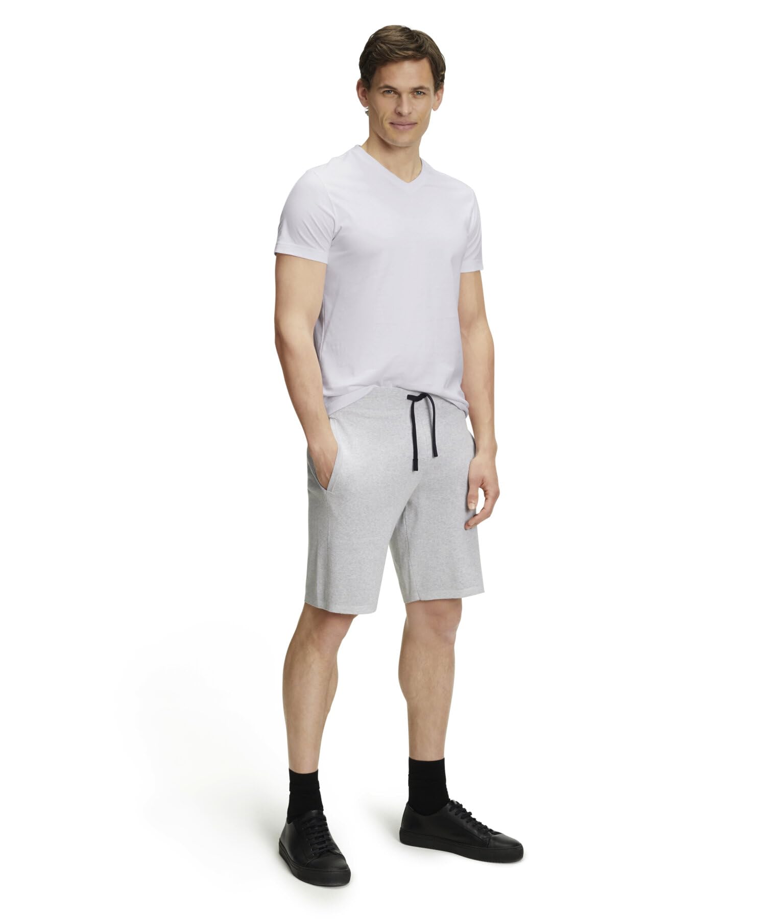FALKE Hombre Basic V-Neck Camiseta Suave Manga Corta cómoda Ligera Transpirable algodón 1 Pieza