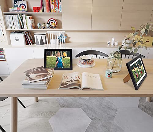 Black Wood Picture Frame 2 Pcs Sets Display Multi Photos 5X7 Inch With Mat Collage Frames, 8.5X11 Or 12X16 Wall Photo Frame #TOP7