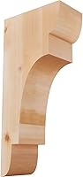 Vista 134 de Ekena Millwork COR04X12X12NEB00RWR 4 pulgadas de ancho x 12 pulgadas de profundidad x 12 pulgadas de alto New Brighton Rough Sawn Corbel, cedro rojo
