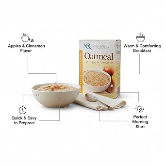 ProteinWise - Apple Cinnamon Protein Oatmeal - 7/Box