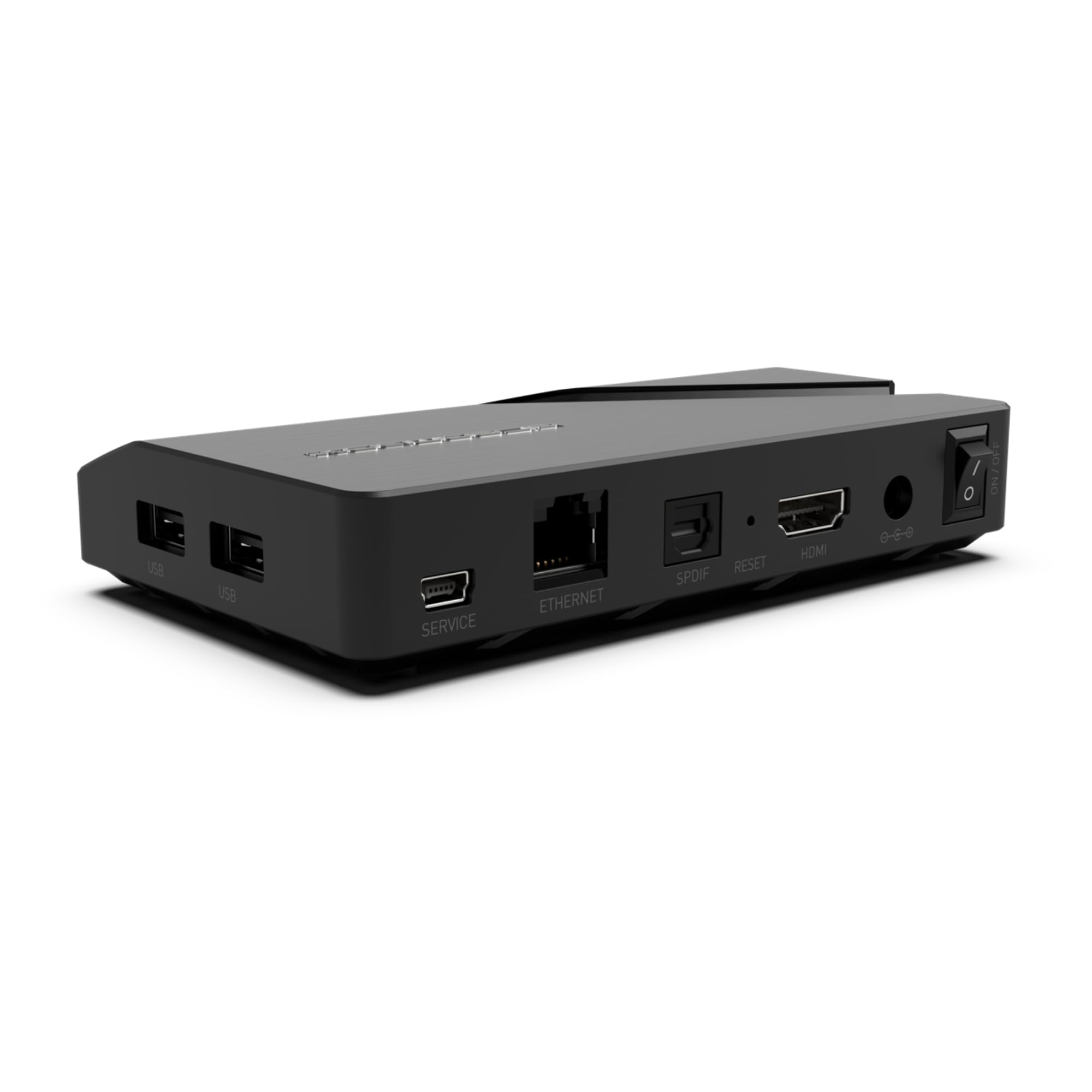 Dreambox Play UHD Android TV Box Schwarz | 4K HDR Media OTT-Player mit AV1, HDMI 2.1, Bluetooth 5.1, Dual-WiFi, Android 11 | Kompakt & leistungsstark – inkl. RC20 Remote und HTS e-com HDMI