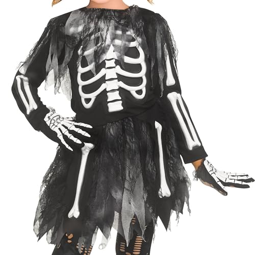 Disfraz Skele-Girl para Niñas Pequeñas miniatura 3