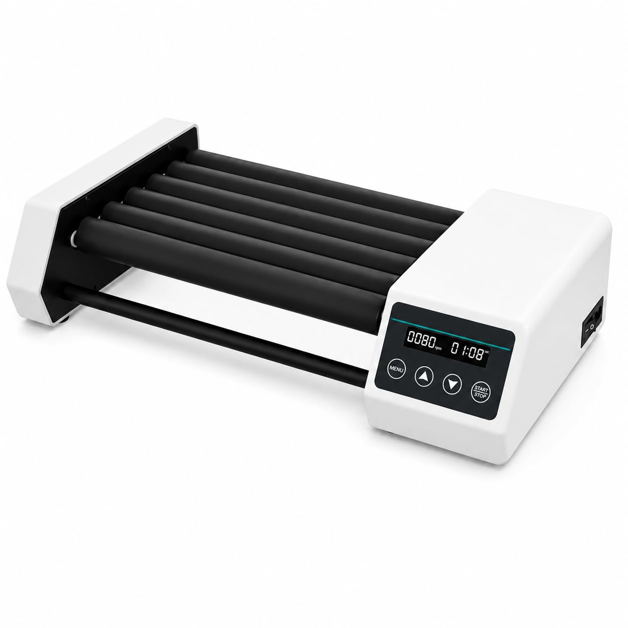 Agitador orbital, mezclador rotador ajustable de 20-80 RPM con pantalla LED, agitador de laboratorio temporizado para mezclar y mezclar