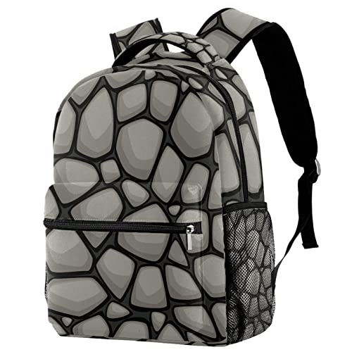 Sac à dos de voyage et de cours style marbre gris très confortable