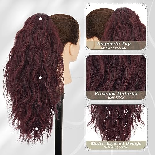 BARSDAR Red Ponytail Extension - Image 3