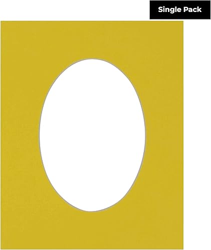 Miniatura 6 de Tapete de 16 x 20 pulgadas con corte biselado para fotos de 11 x 14 pulgadas  Apertura de tablero de fotos de acero azul ovalado  sin ácido mate