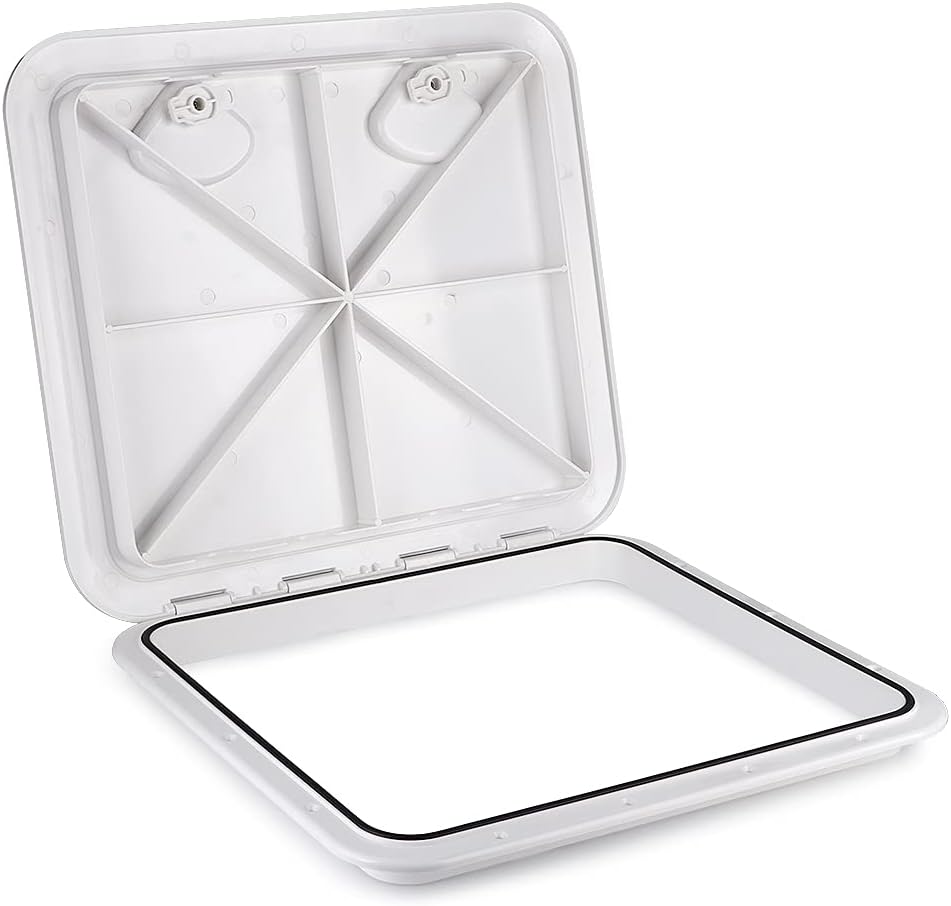 aqxreight Marine Deck Lid Yacht RV Boat Accessories 460x510mm 18.1x20.1in RE 460 510 Rubber This Deck Plate Weatherproofing Mounted Ver Deck LidDeck PlateMarine Deck PlateBoat PartsYacht